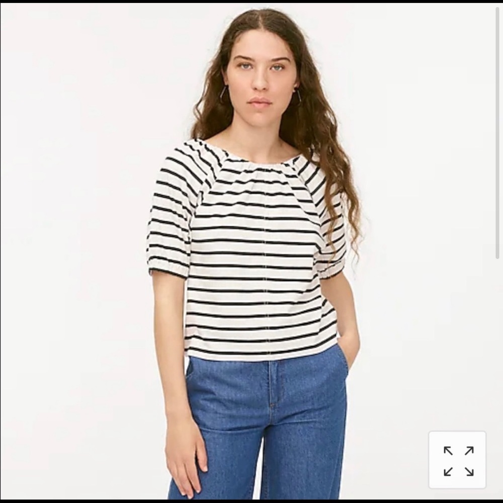 JCrew puff sleeve tshirt